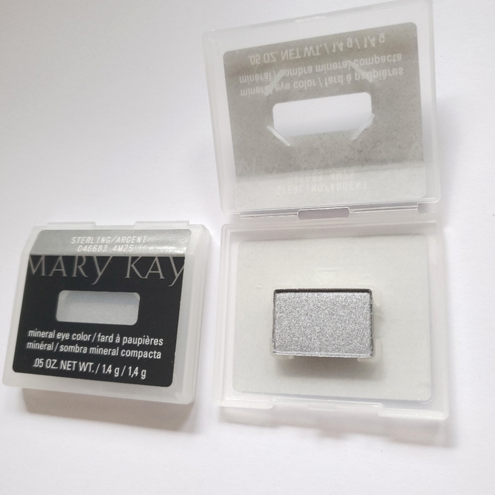 Set Of 2.  Sterling  (Silver) Mary Kay Mineral Eye Color in & 1 Other Color